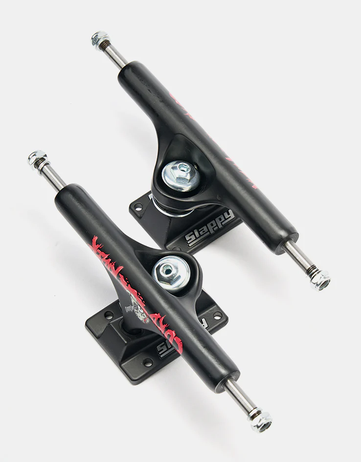Slappy Curb Killer Hollow Inverted Skateboard Trucks - Matte Black (Pair) - Image 6