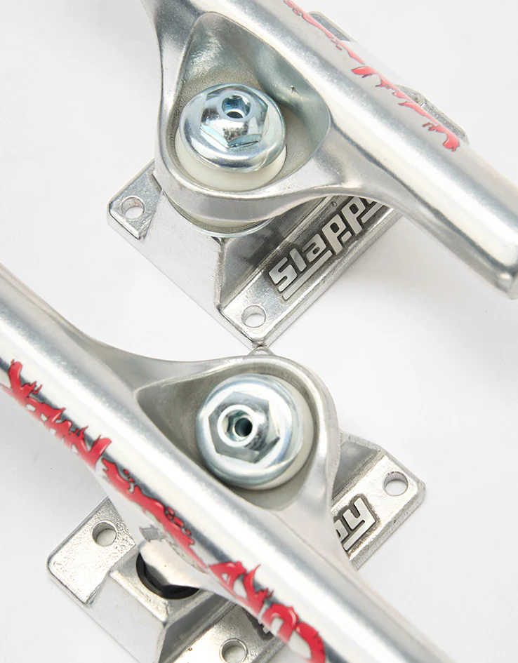 Slappy Curb Killer Hollow Inverted Skateboard Trucks - Polished (Pair) - Image 2