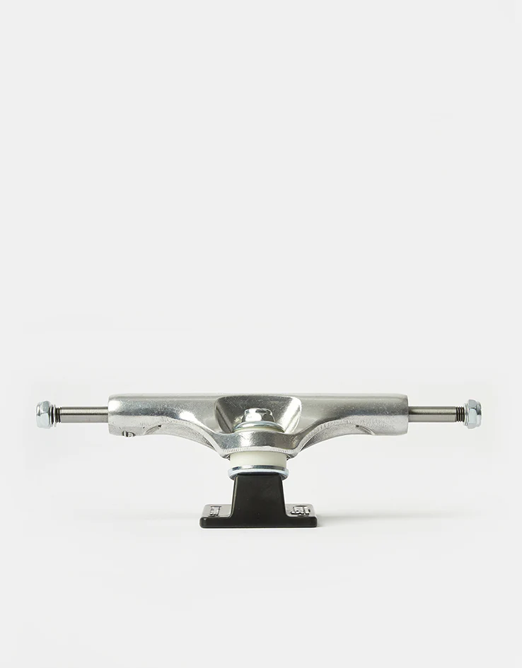 Slappy ST1 Hollow Low Profile Skateboard Trucks - Polished/Black (Pair) - Image 3