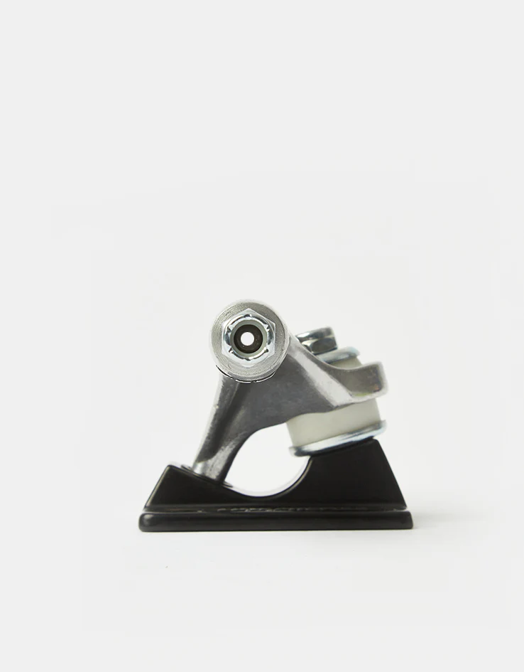 Slappy ST1 Hollow Low Profile Skateboard Trucks - Polished/Black (Pair) - Image 5