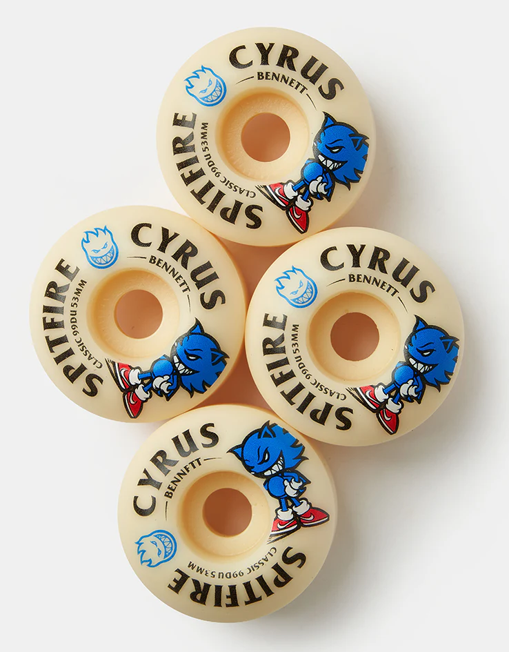 Spitfire Cyrus Burn Squad Formula Four Classic 99d Skateboard Wheels - 53mm - Image 2