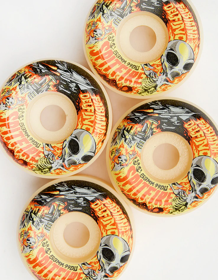 Spitfire Fabiana Invasion Formula Four Conical Full 99d Skateboard Wheels - Image 2