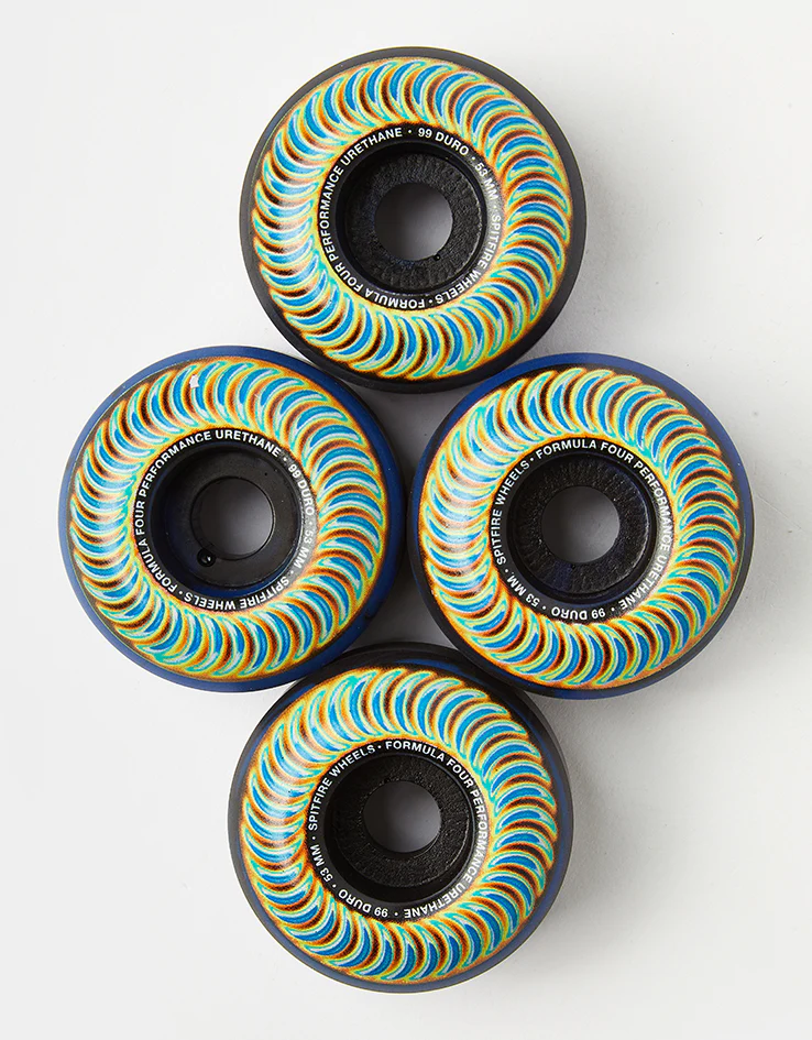 Spitfire Radioactive Classic Formula Four 99d Skateboard Wheels - 53mm - Image 2