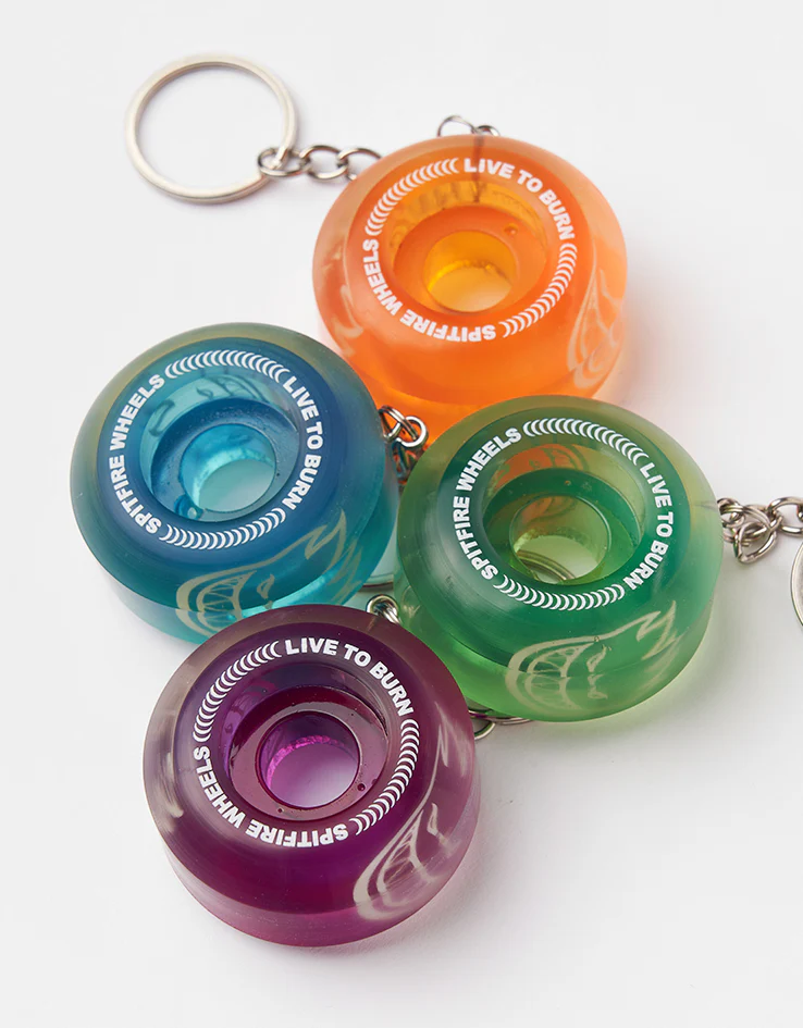 Spitfire Sapphires 42mm Skateboard Wheel Keychain - Image 4