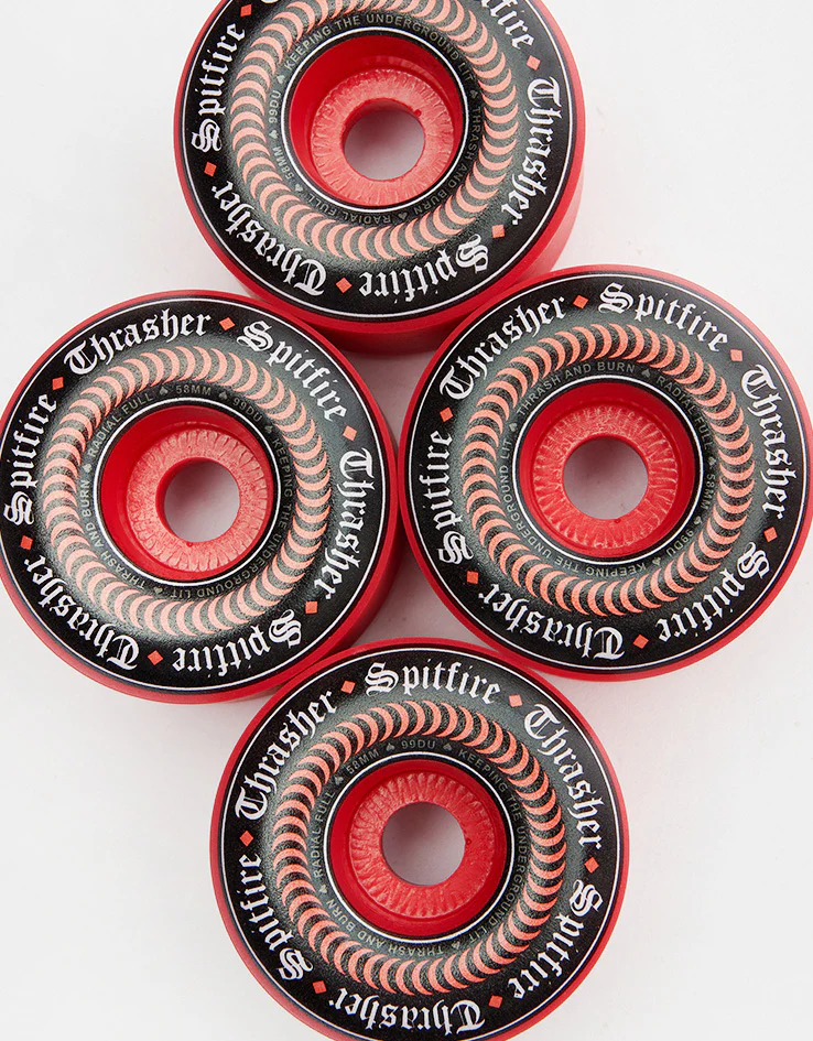 Spitfire x Thrasher Oath Formula Four Radial Full 99d Skateboard Wheels - 58mm - Image 3