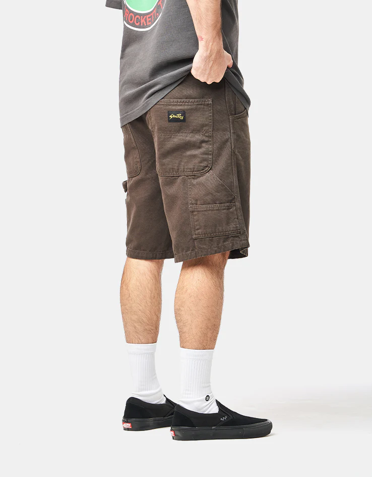 Stan Ray Big Job Canvas Shorts - Raven Canvas - Image 2