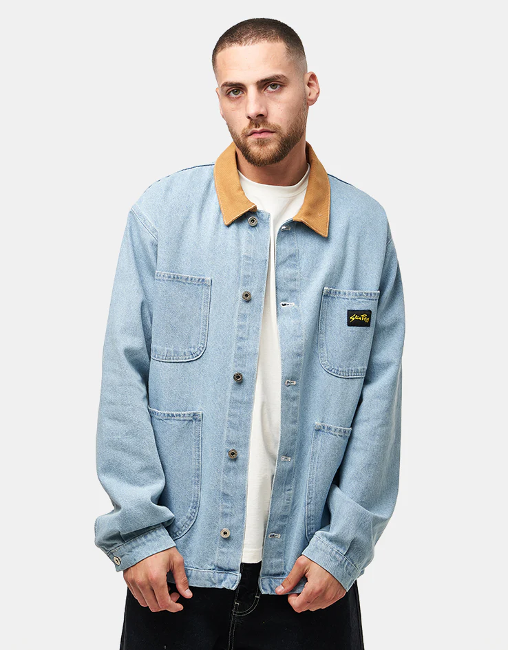 Stan Ray Coverall Denim Jacket - Ice Stone - Image 3