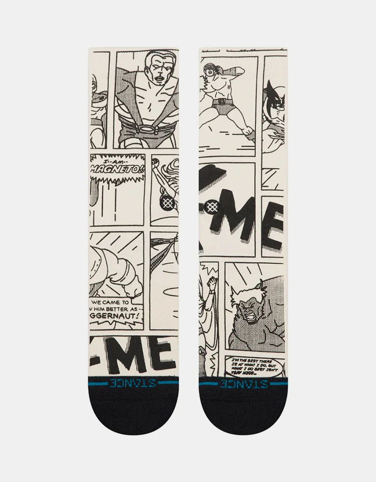 Stance x Marvel Comics Goods vs Bad Crew Socks - Black/White - Image 2