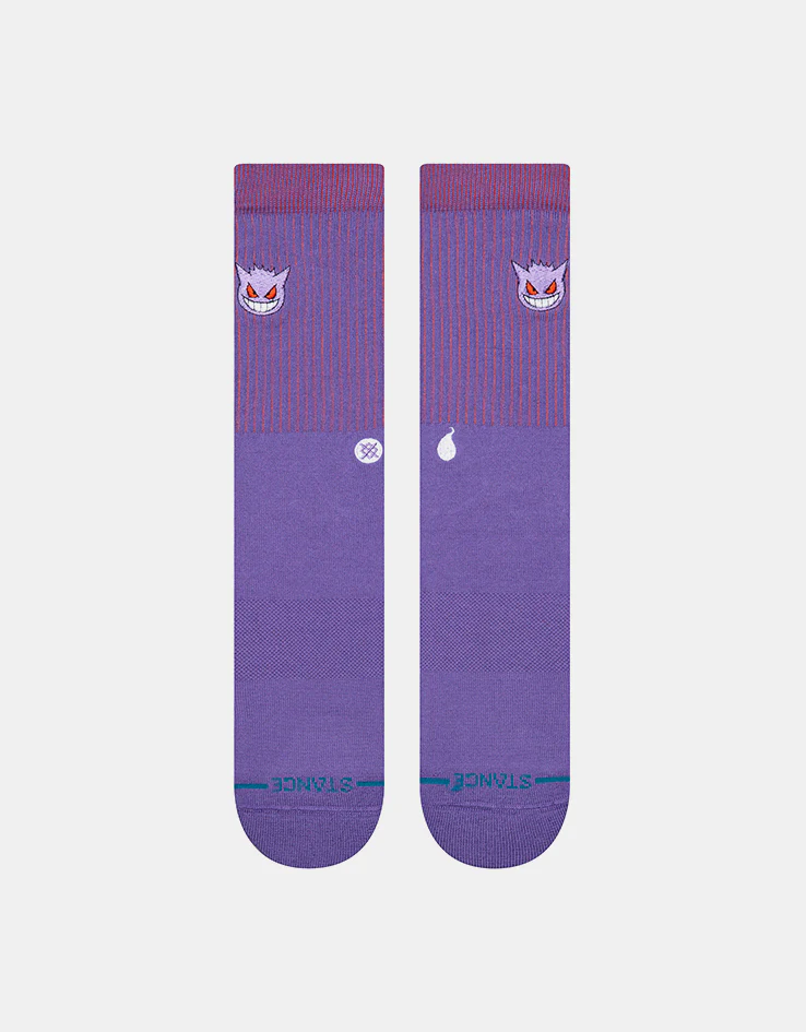 Stance x Pokémon Gengar Crew Socks - Purple - Image 2