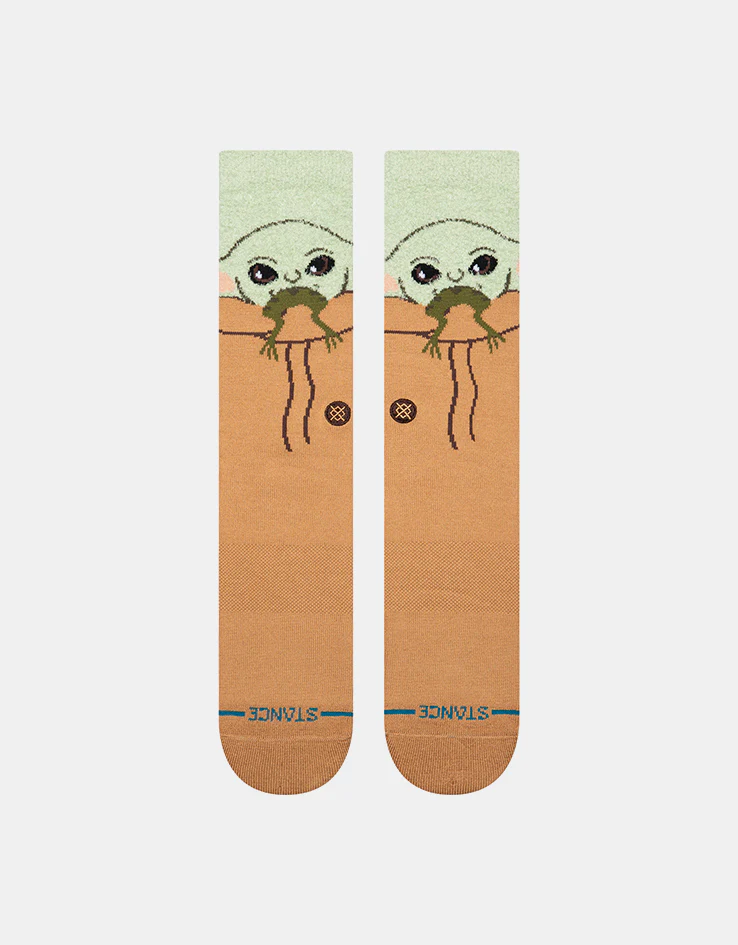 Stance x Star Wars Grogu Hungry Crew Socks - Green - Image 2