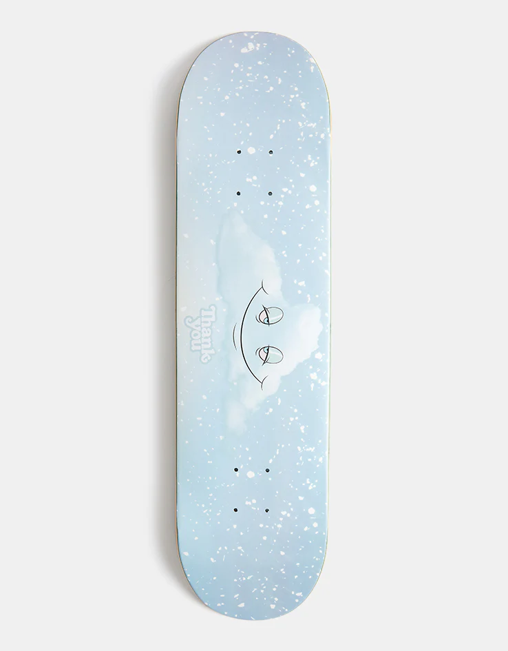 Thank You Head in the Snow Clouds Skateboard Deck