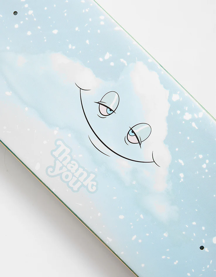 Thank You Head in the Snow Clouds Skateboard Deck - Image 2