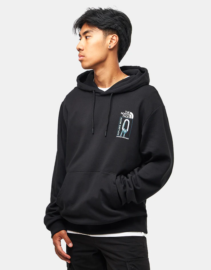 The North Face Explore Gear Relaxed Pullover Hoodie - TNF Black - Image 2