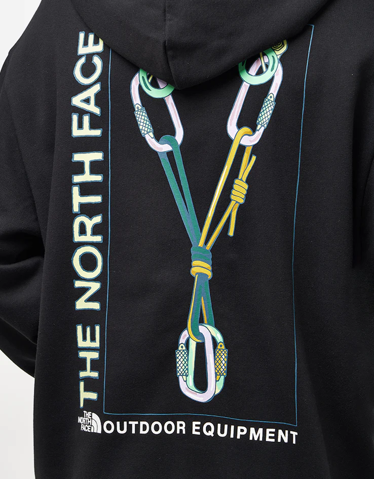 The North Face Explore Gear Relaxed Pullover Hoodie - TNF Black - Image 3