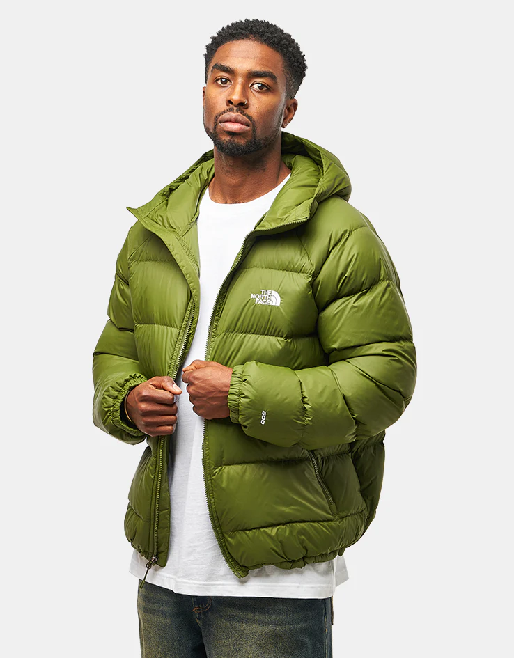 The North Face Hydrenalite Down Hoodie Jacket - Woodland Green - Image 3