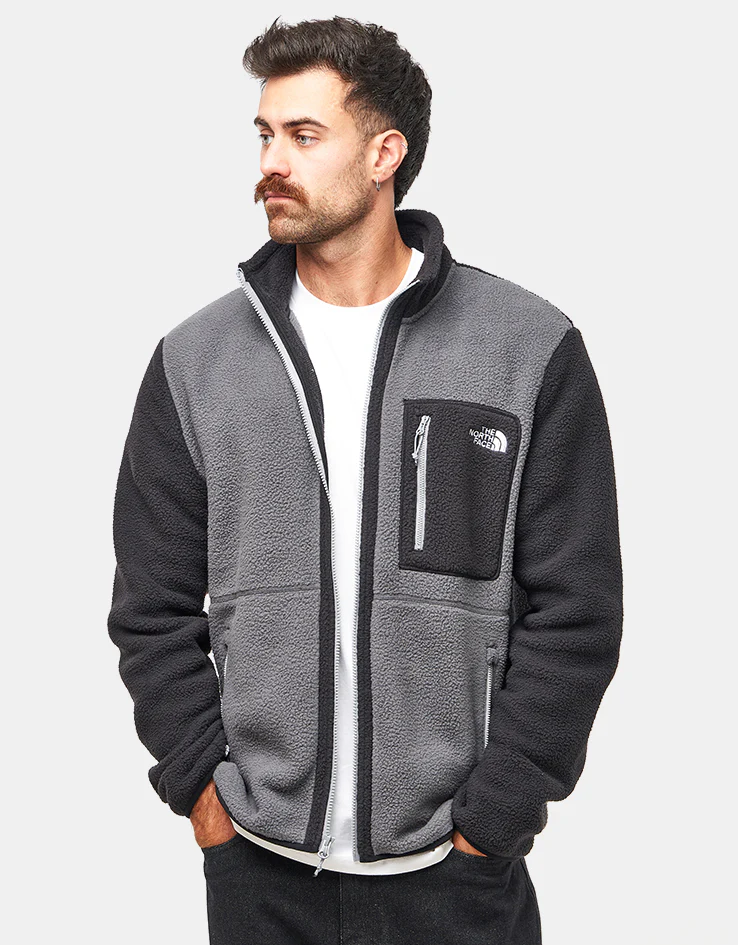 The North Face Yumiori Full Zip Fleece - Anthracite Grey/TNF Black - Image 3