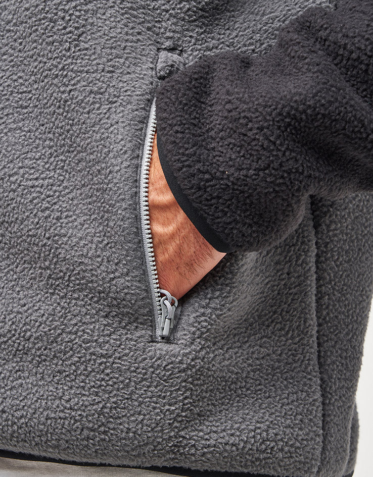 The North Face Yumiori Full Zip Fleece - Anthracite Grey/TNF Black - Image 5