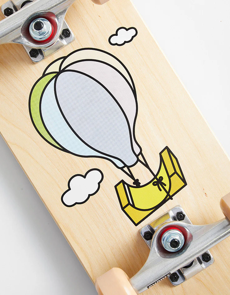 Tricks Balloon Cork Top Mini Complete Skateboard - 7.87" x 24.21" - Image 2