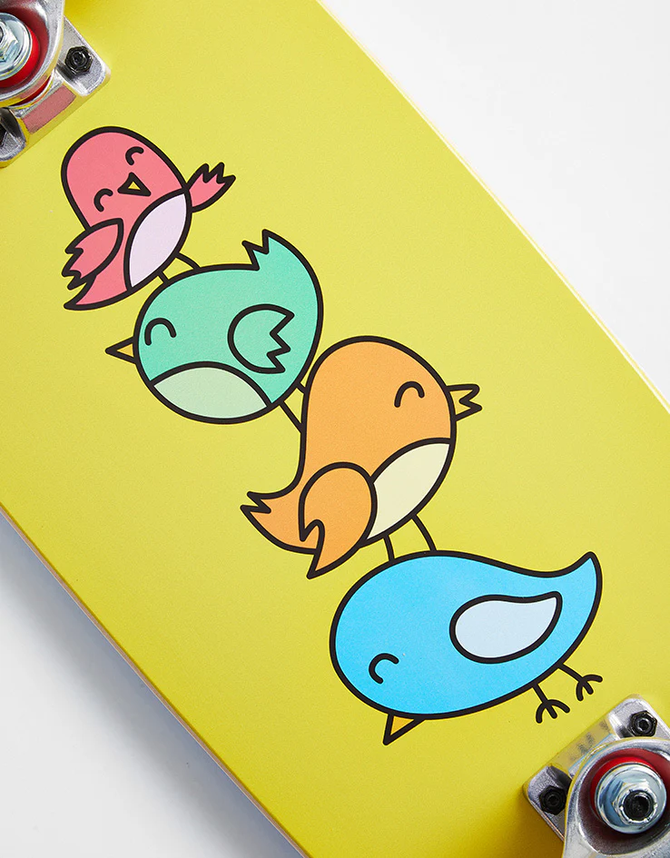 Tricks Birds Foam Top Mini Complete Skateboard - 8.25" x 25.75" - Image 2