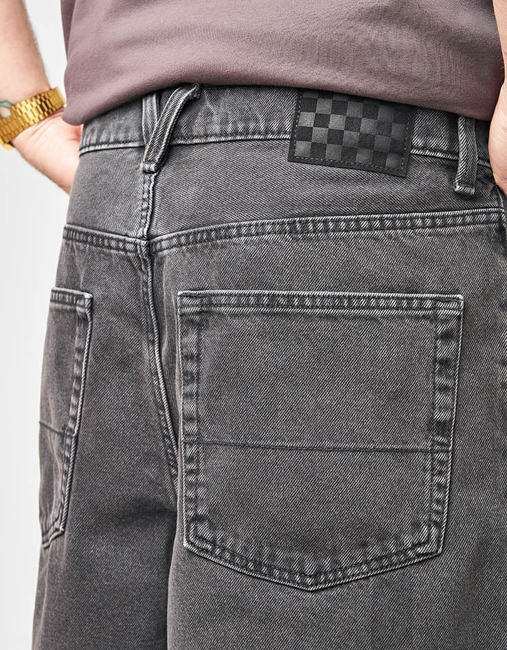 Vans Check-5 Baggy Denim Shorts - Washed Black - Image 4