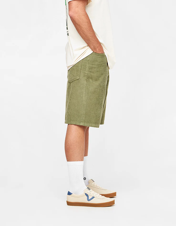 Vans Check-5 Loose Corduroy Shorts - Loden Green - Image 3