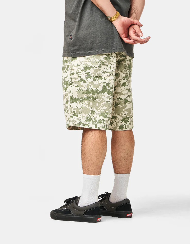Vans LX Check-5 Baggy Canvas Shorts - Digi Camo - Image 2
