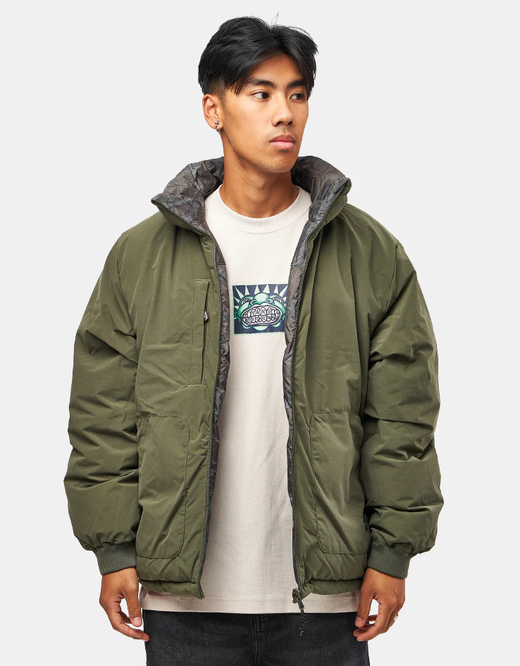 Vans MTE Bridgewood Reversible Puffer Jacket - Grape Leaf - Image 13