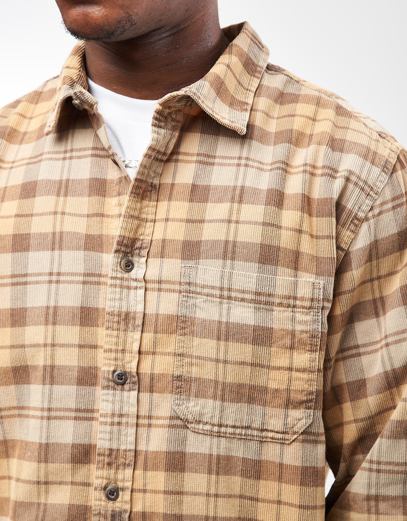 Vans Nate Corduroy L/S Shirt - London Fog - Image 4
