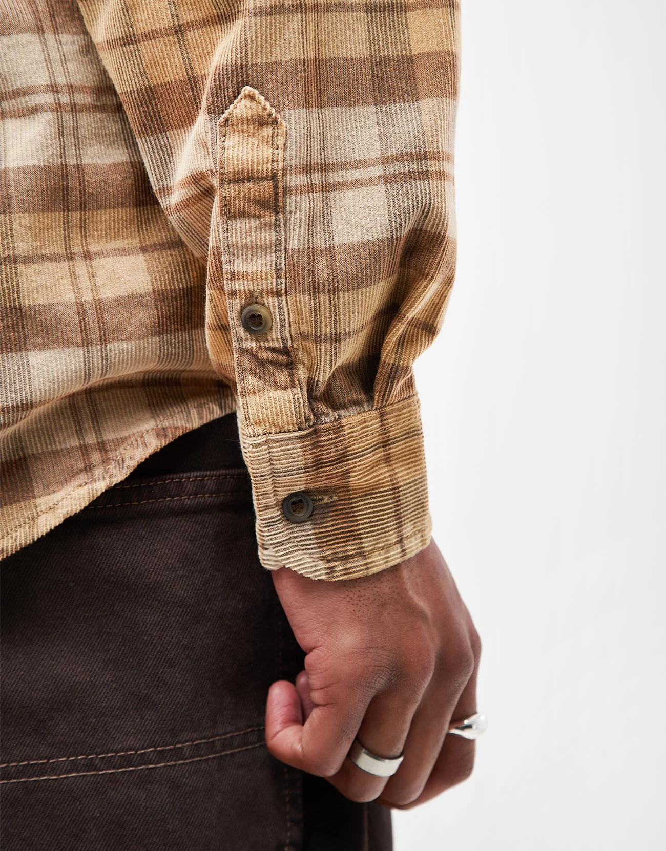 Vans Nate Corduroy L/S Shirt - London Fog - Image 7