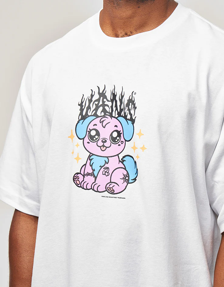 Vans Puppy Loose T-Shirt - White - Image 3