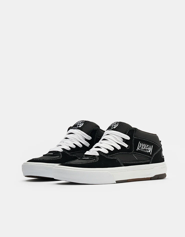 Vans Skate Half Cab Wafflecup Shoes - Black/White - Image 3