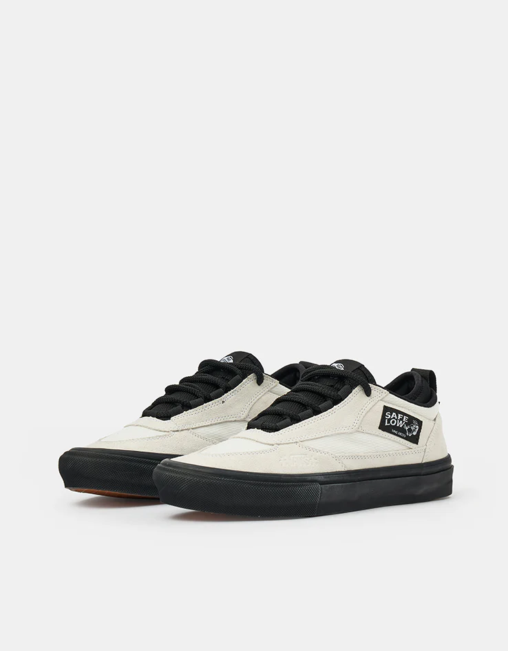 Vans Skate Safe Low Shoes - (Atiba) Bone White/Black - Image 3