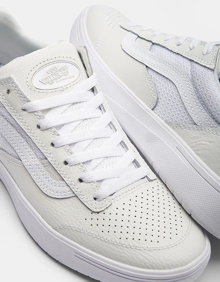 Vans Zahba Skate Shoes - White/White - Image 6