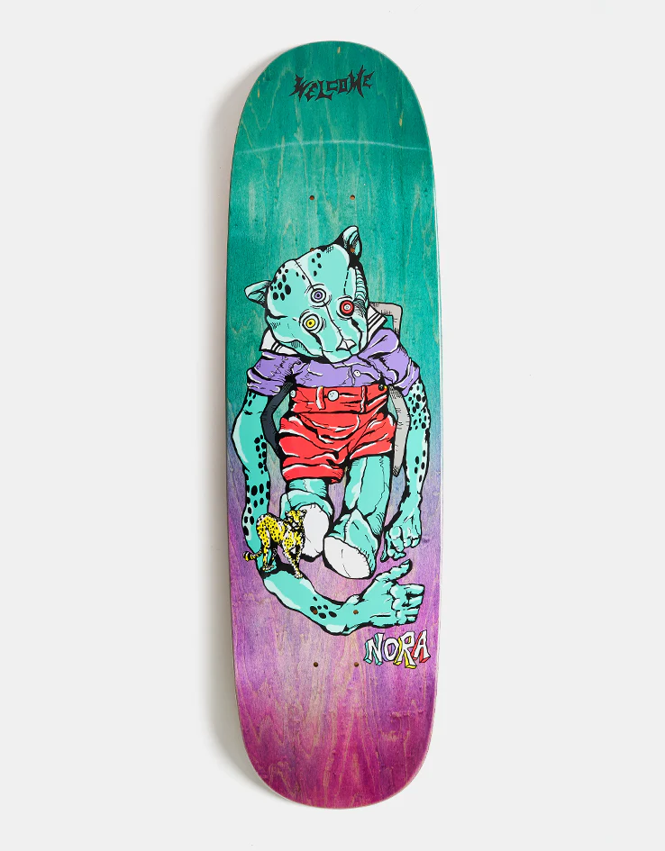 Welcome Nora Teddy on Sphynx Skateboard Deck - 8.8"