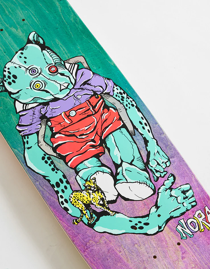 Welcome Nora Teddy on Sphynx Skateboard Deck - 8.8" - Image 3