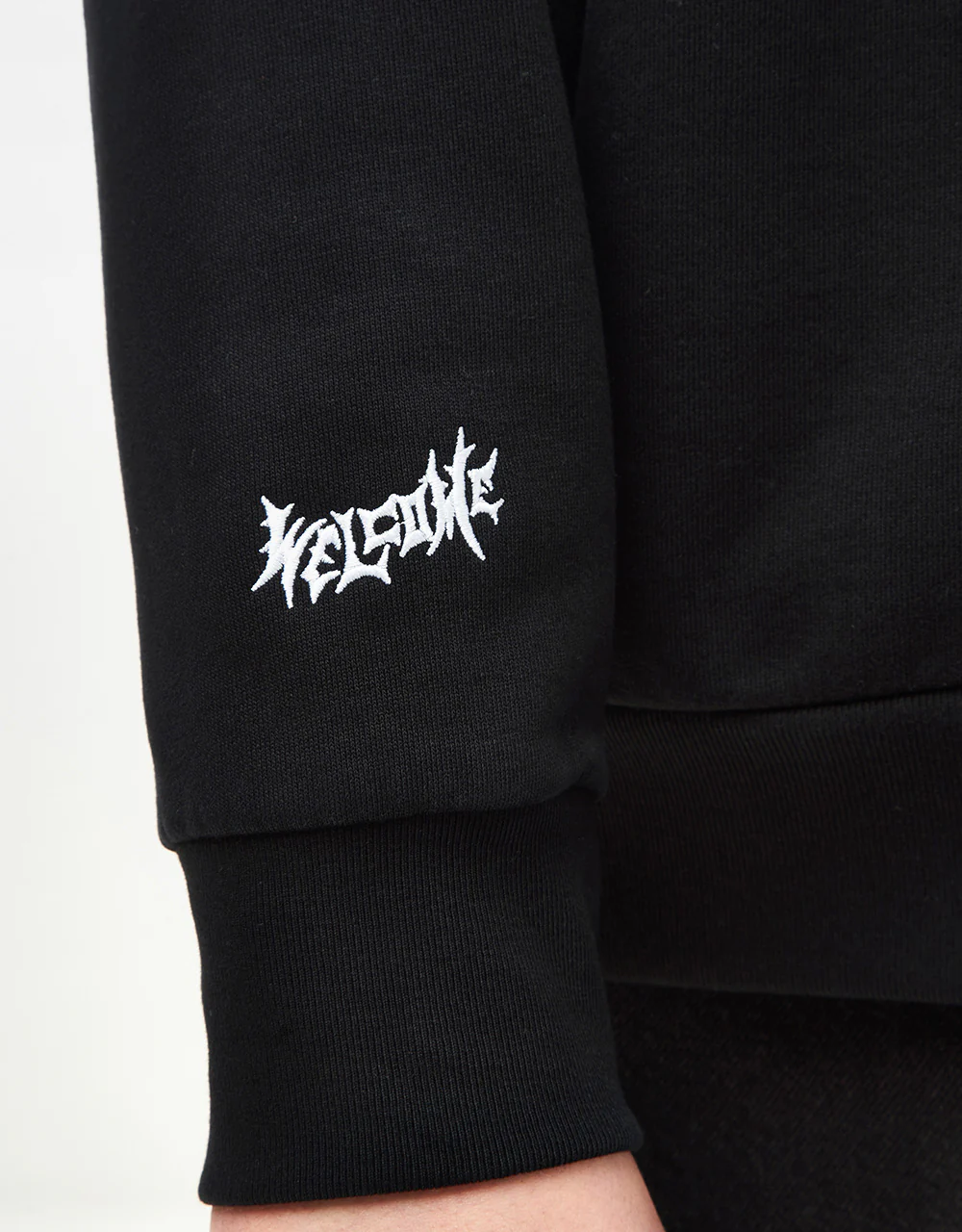 Welcome x Beetlejuice Qualified Pigment-Dyed Pullover Hoodie - Black - Image 4