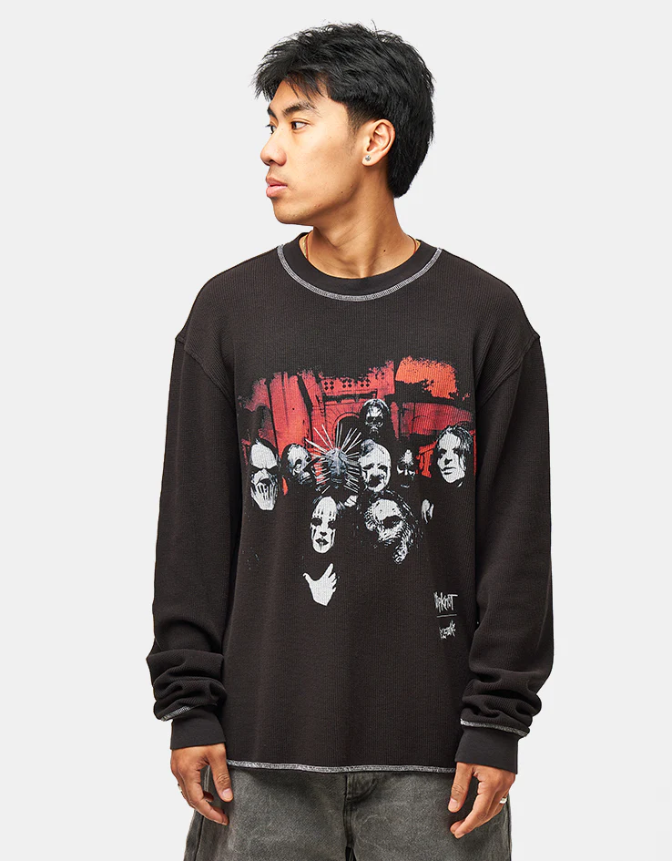 Welcome x Slipknot Mask Contrast Stitch Thermal - Black/White